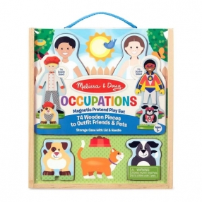Melissa and Doug - Дървена магнитна игра Окупация 
